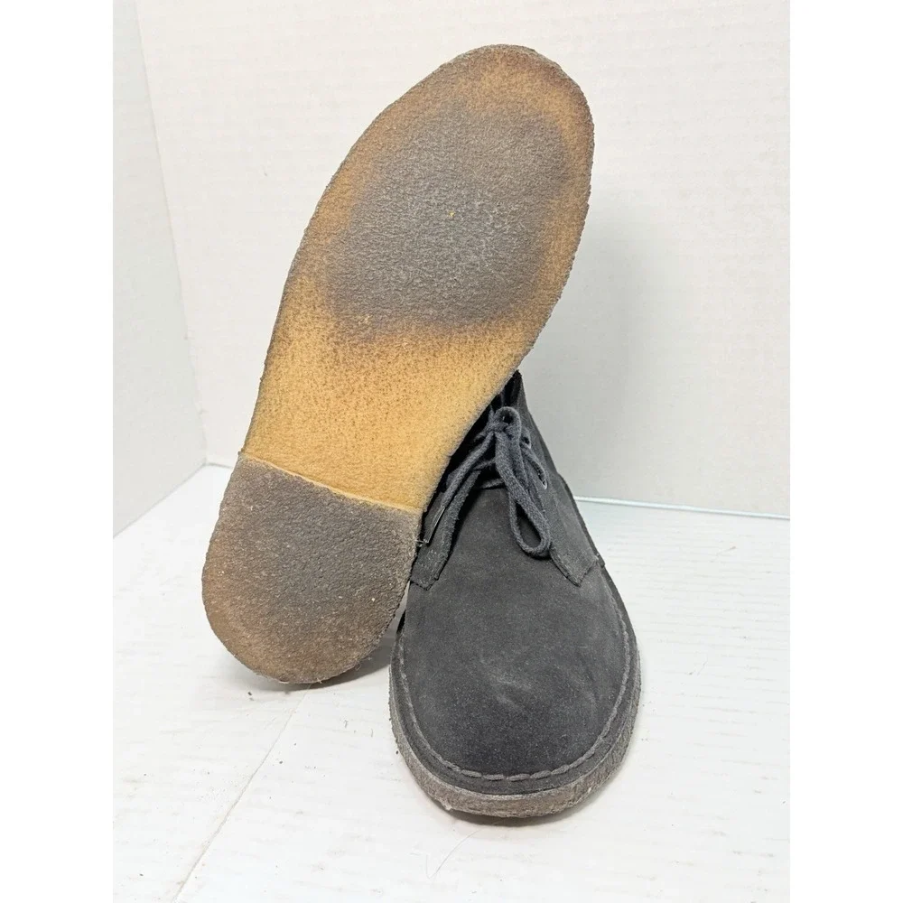 Clarks Originals Desert Boot‎ Black Suede Crepe Sole Men's Size 7.5 US